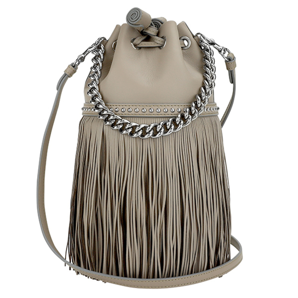 J&M Davidson Shoulder Bag Fringe Carnival Greige